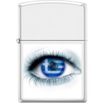 Zippo 214 Greek Flag eye