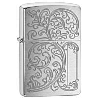 Zippo 29448 233 Vines With Initial Panel (Tribal Scorpion)